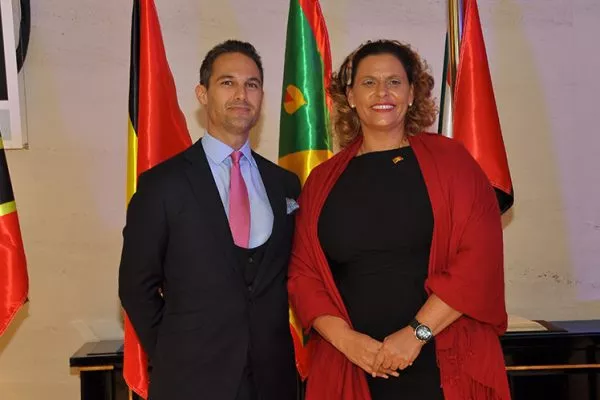 Jeremy Savory & Alexandra Otway Noel (Minister of Tourism of Grenada)
