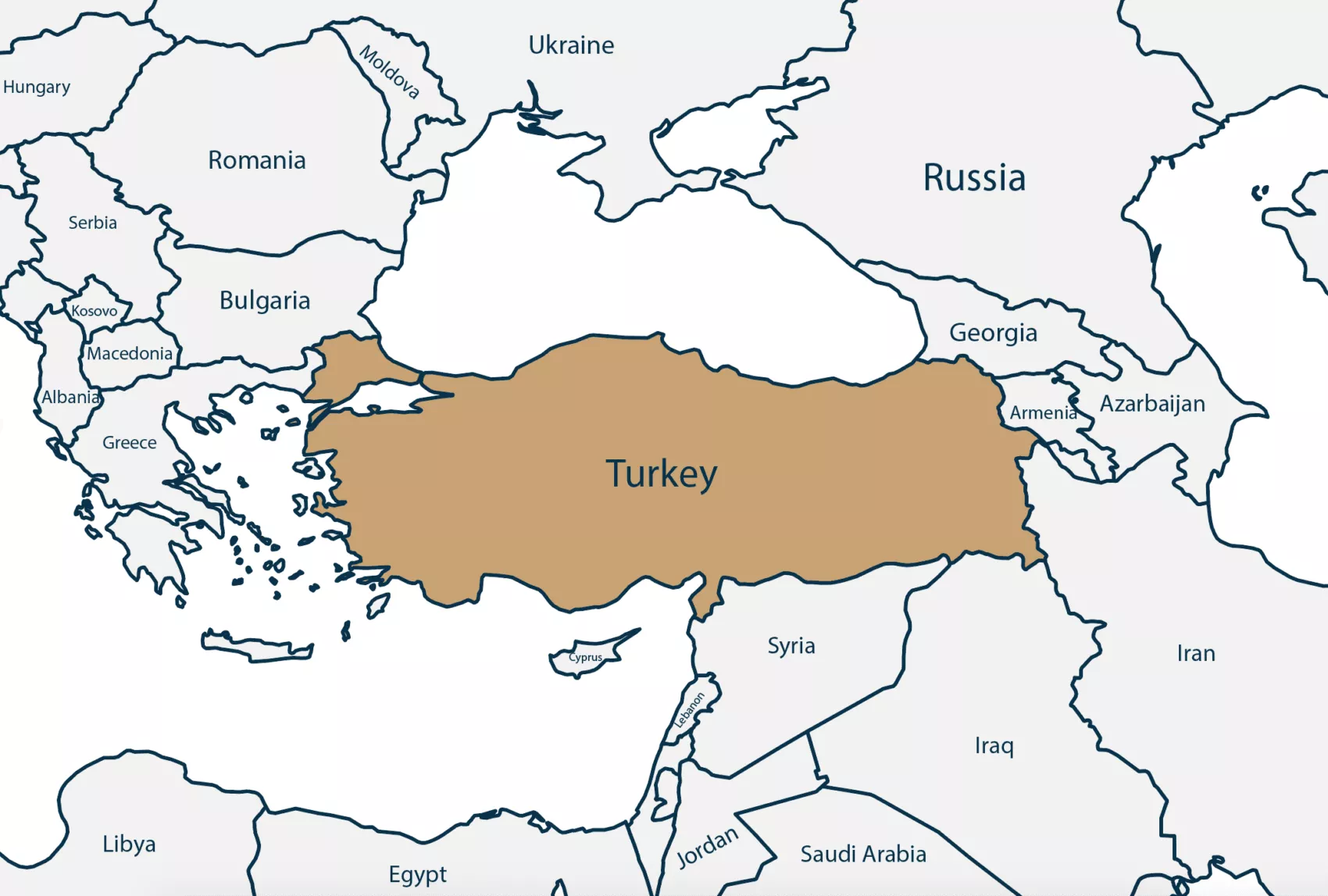 Map of Turkey - Citizenship by Investment - Savory and Partners