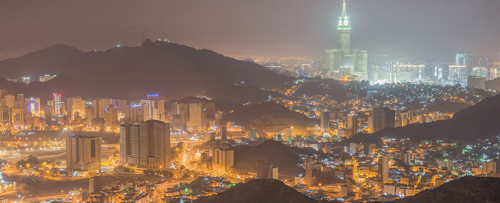 View of Mecca City in Saudi Arabia